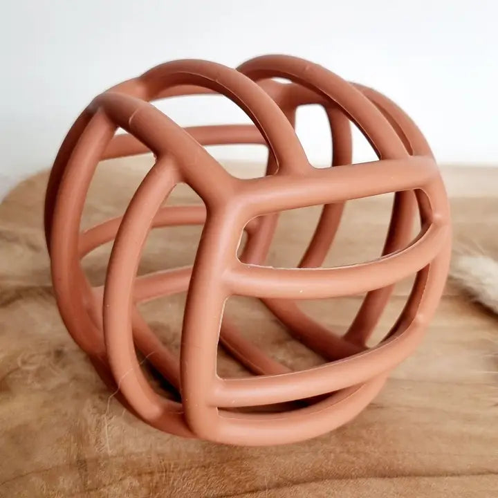 Balle de motricité en silicone - Rouille