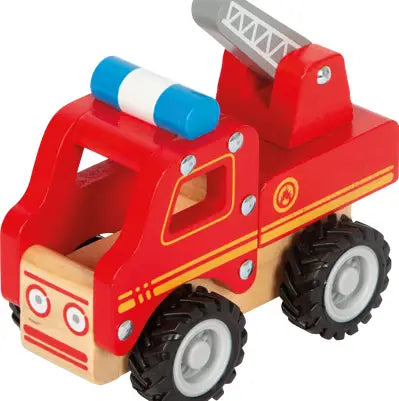 Camion de pompier en bois