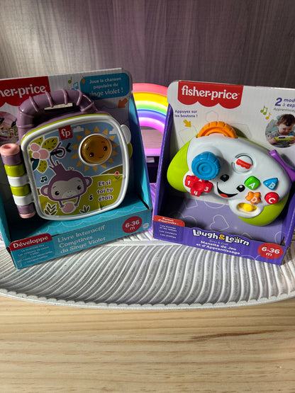 Lot : Livre Comptines + Manette de jeux bébé